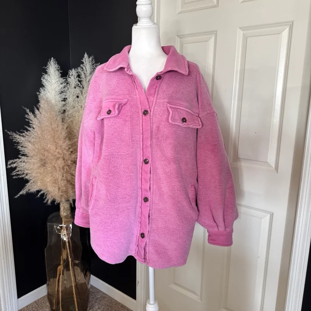 Free People Ruby Jacket in Envy Pink 
size Medium - Picture 7 of 12